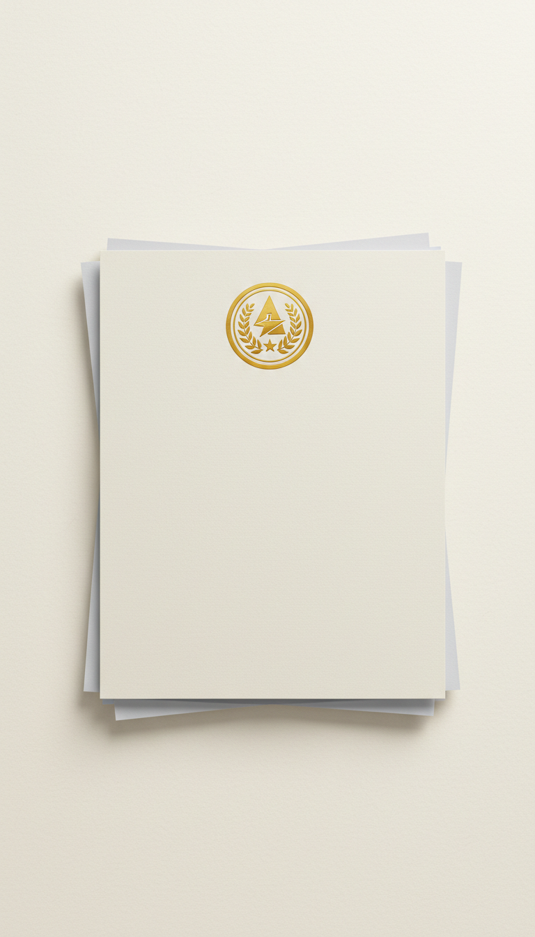 Embossed Certificate of Achievement
