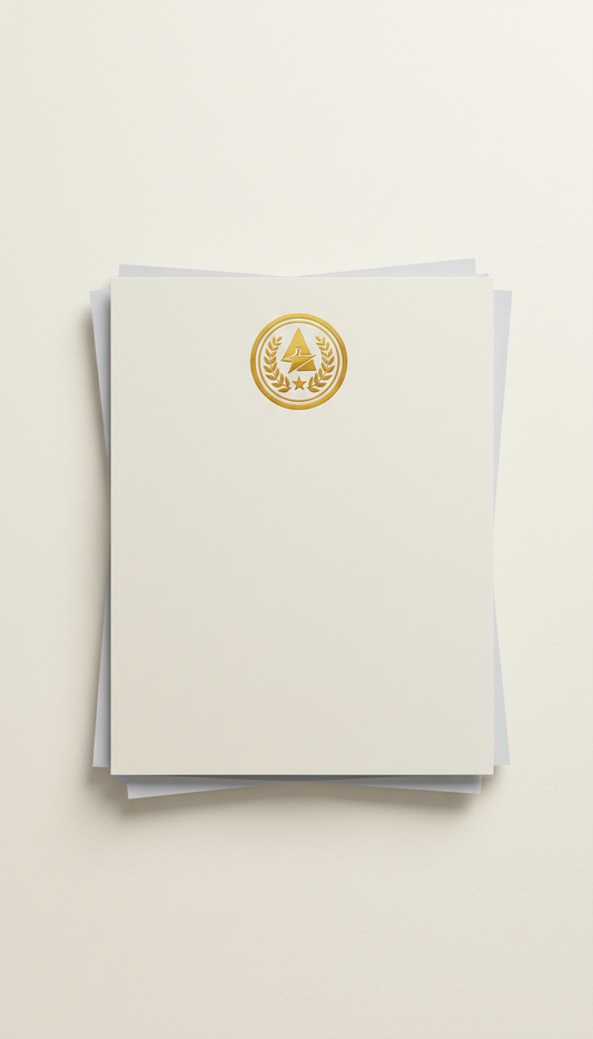 Embossed Certificate of Achievement